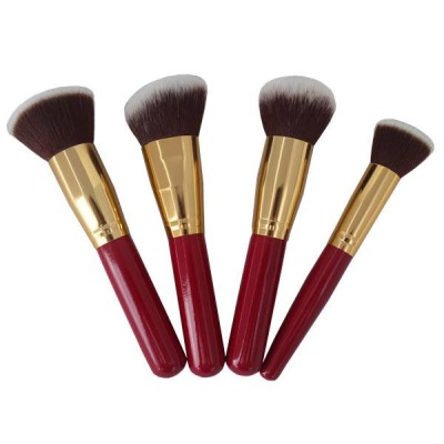 YRX W051 4PCS Hot Red Professional Makeup Brush Set