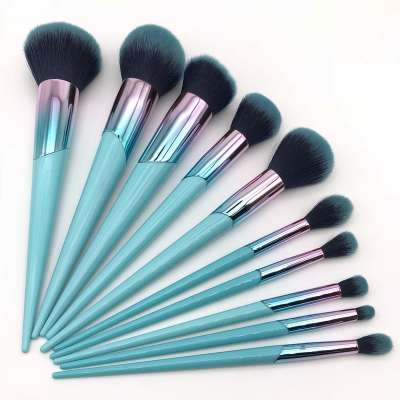 Colorful Beveled Ferrule Brushes Makeup Set,Customize Makeup Brushes