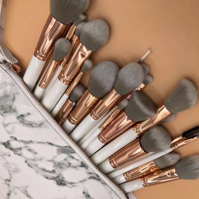 private label make up brush set 30pcs Marbling series  cosmetic brush set